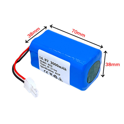 14.8 Volt 3000mAh Smart Home Battery Backup Grade A Li Ion Sweeping Robot Battery